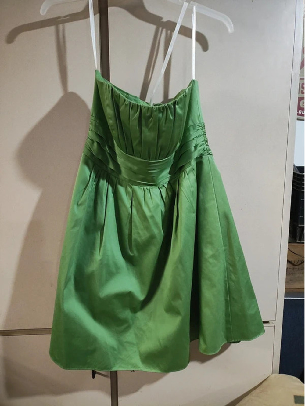 David's Bridal Green Bubble Short Formal size 12